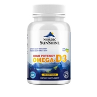 قرص ژله ای Nordic Sunshine - High Potency Omega D3 بسته 100 عددی