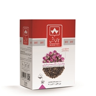 چای سیاه با گل محمدی بسته 100 گرمی چای دبش