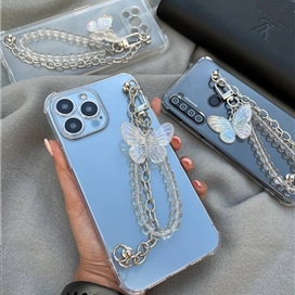 قاب آویز پروانه ای مناسب برای آیفون 14pro/ 14plus/ 14 pro max